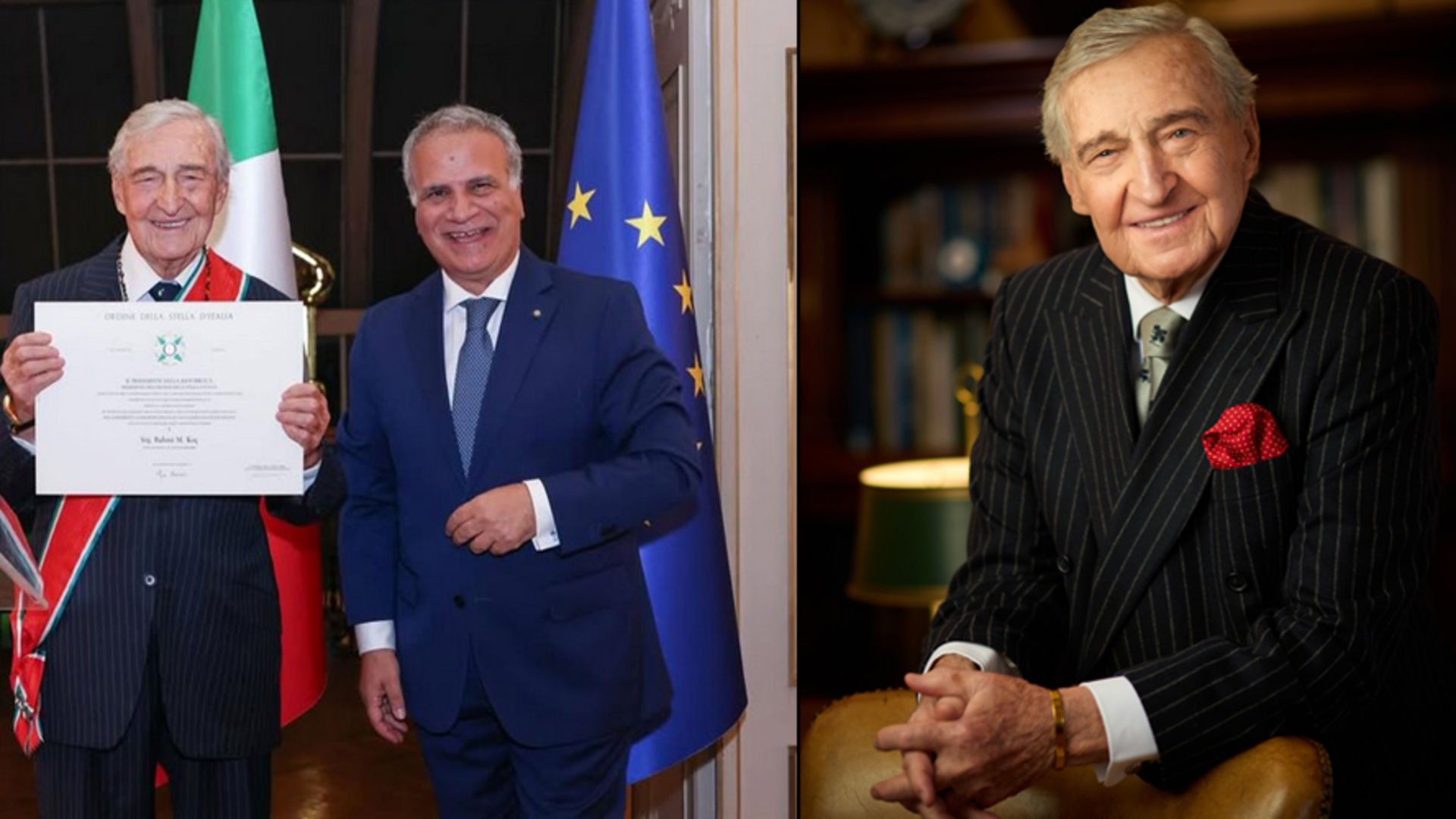 Koç’a İtalya’dan nişan onuru Koç’a İtalya’dan nişan onuru