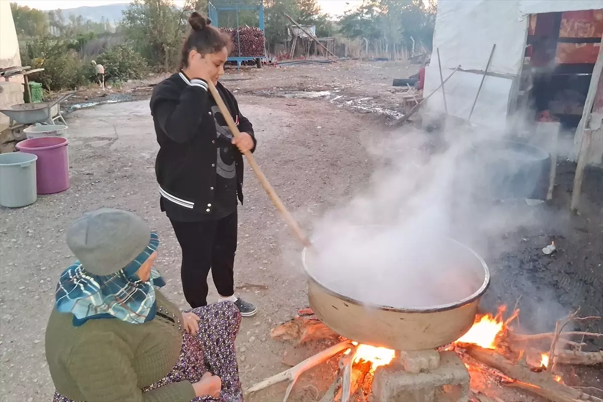 Havza’nın Kadınları Kış İçin Kuşburnu Marmeladı Yapıyor Havza’nın Kadınları Kış İçin Kuşburnu Marmeladı Yapıyor
