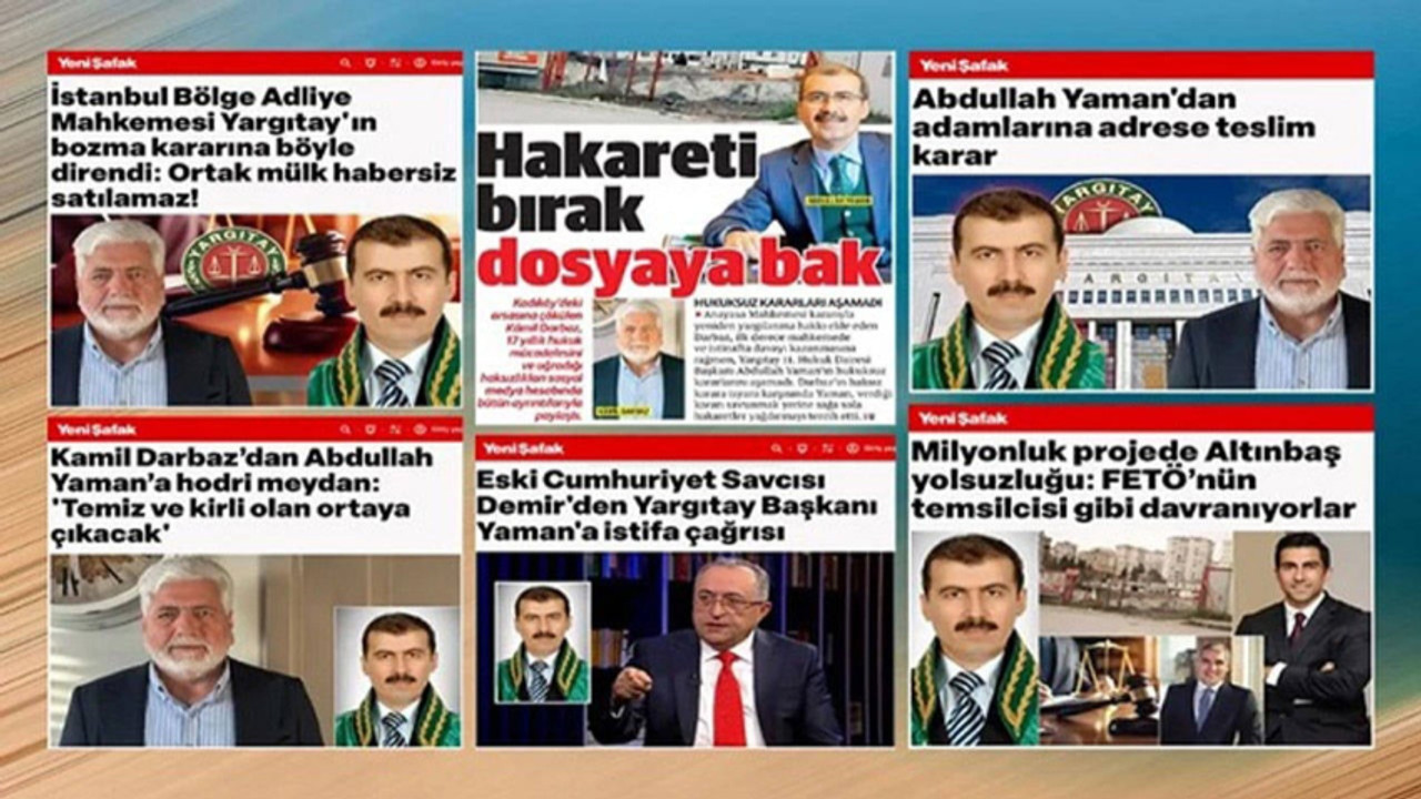 Yeni Şafak ve Yargıtay Başkanı Abdullah Yaman Arasındaki… Yeni Şafak ve Yargıtay Başkanı Abdullah Yaman Arasındaki…