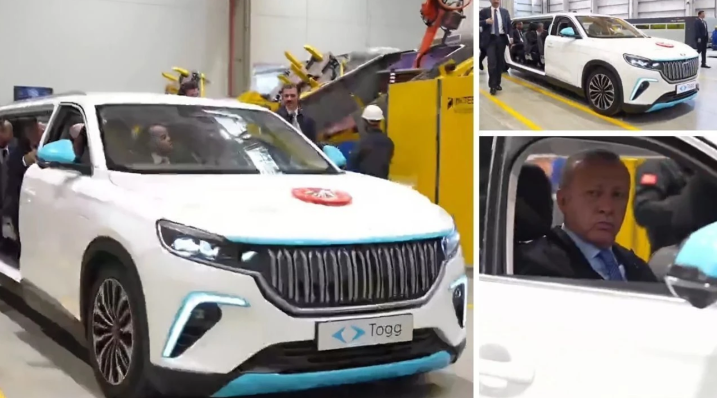 Cumhurbaşkanı Erdoğan Togg’un Yeni Modeliyle Törene Katıldı Cumhurbaşkanı Erdoğan Togg’un Yeni Modeliyle Törene Katıldı