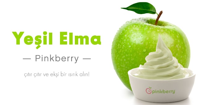 Pinkberry’den Mevsimin Taze Meyvesi Yeşil Elma Aromalı… Pinkberry’den Mevsimin Taze Meyvesi Yeşil Elma Aromalı…